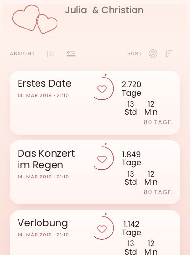 Die App in der Fassung Blossom