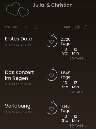 Die App in der Fassung Midnight